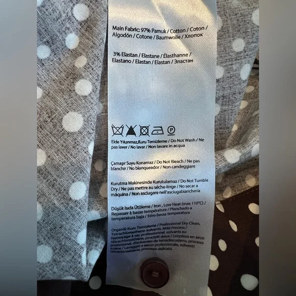 Exquise Tobie Collared Button-Front Tie-Neck Mini Shirt Dress Anthroplogie NEW - Picture 15 of 15